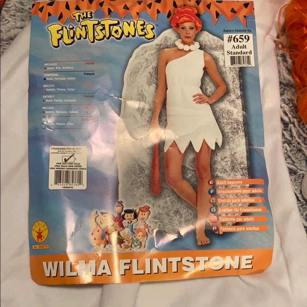 Fred and Wilma Flintstone costumes